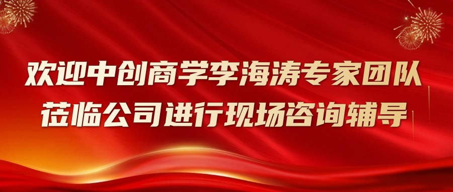 欢迎中创商学李海涛专家团队莅临公司进行现场咨询辅导